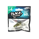 Têtes Plombées Black Minnow Taille N°4 140mm 60g PACK