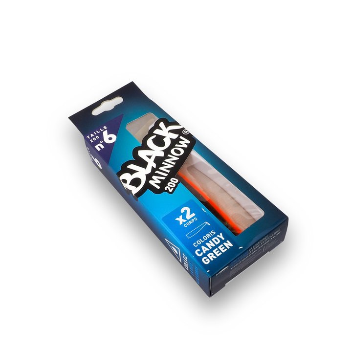 Corps Black Minnow Taille N°6 200mm CANDY GREEN PACK