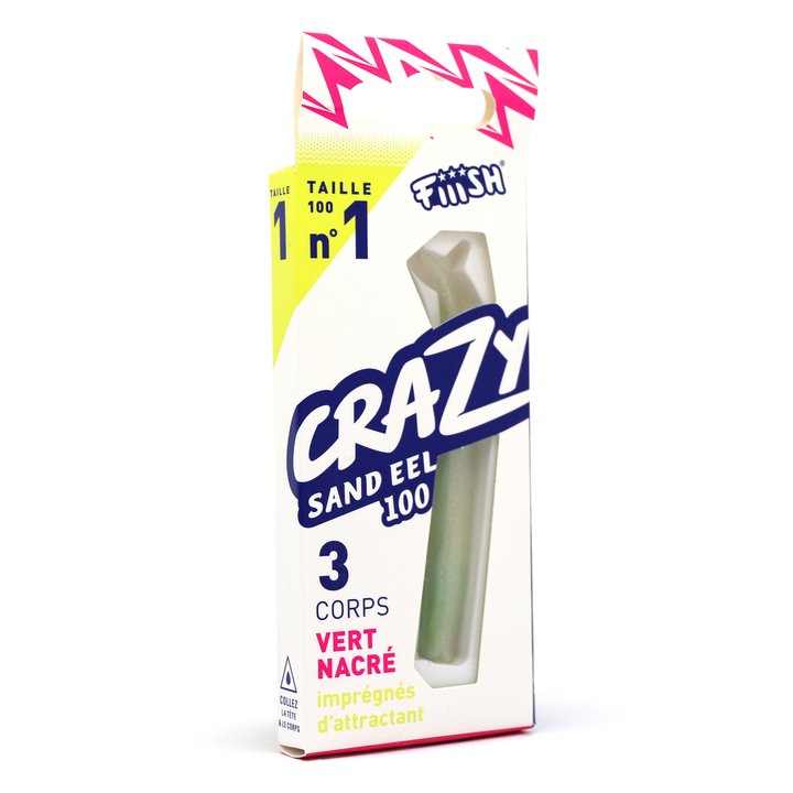 Corps Cazy Sand Eel N°1 100 mm PEARL GREEN