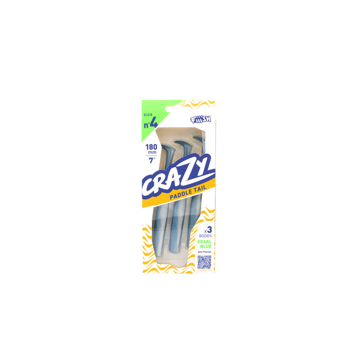 Corps Crazy Paddle Tail N°4 180mm PEARL BLUE CPT6024
