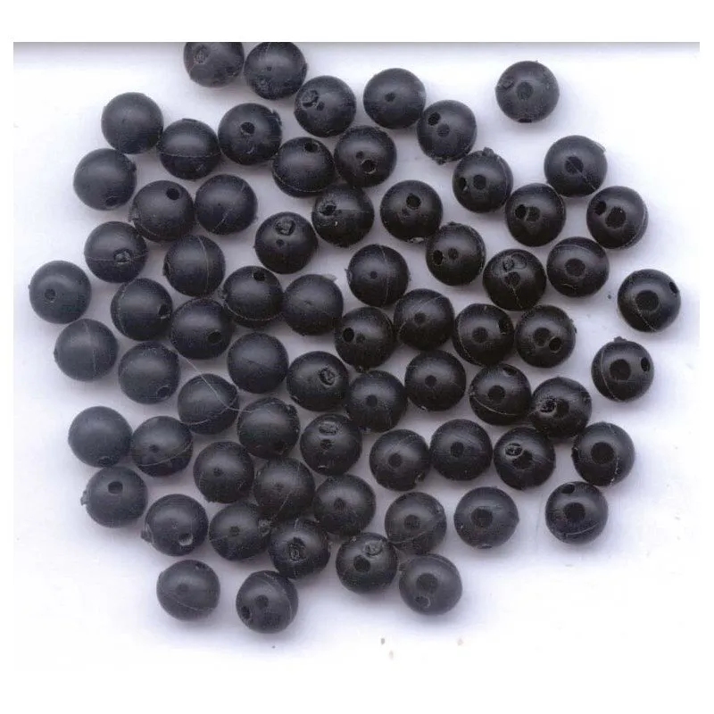 Perles Molles Noires 6MM