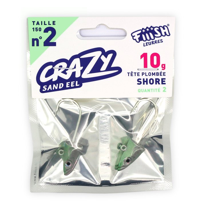 [CSE220] Têtes Plombées Crazy Sand Eel et Paddle Tail  N°3 (10 g)