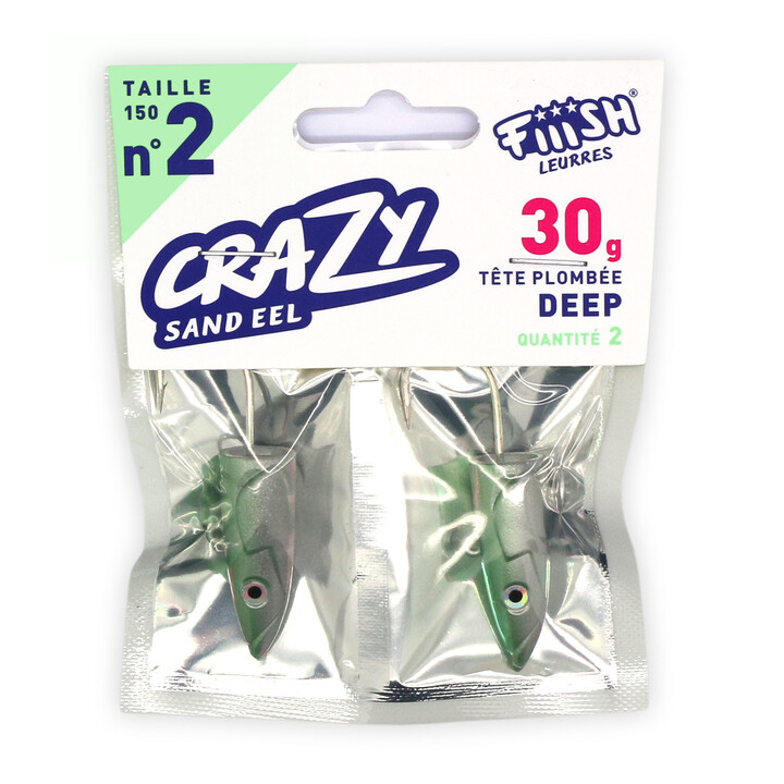 Têtes Plombées Crazy Sand Eel et Paddle Tail  N°3