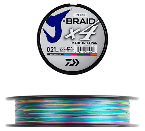 [12745117] J-Braid x4 Multicolore (0.17 mm PE1.5 8.4kg, 300m)