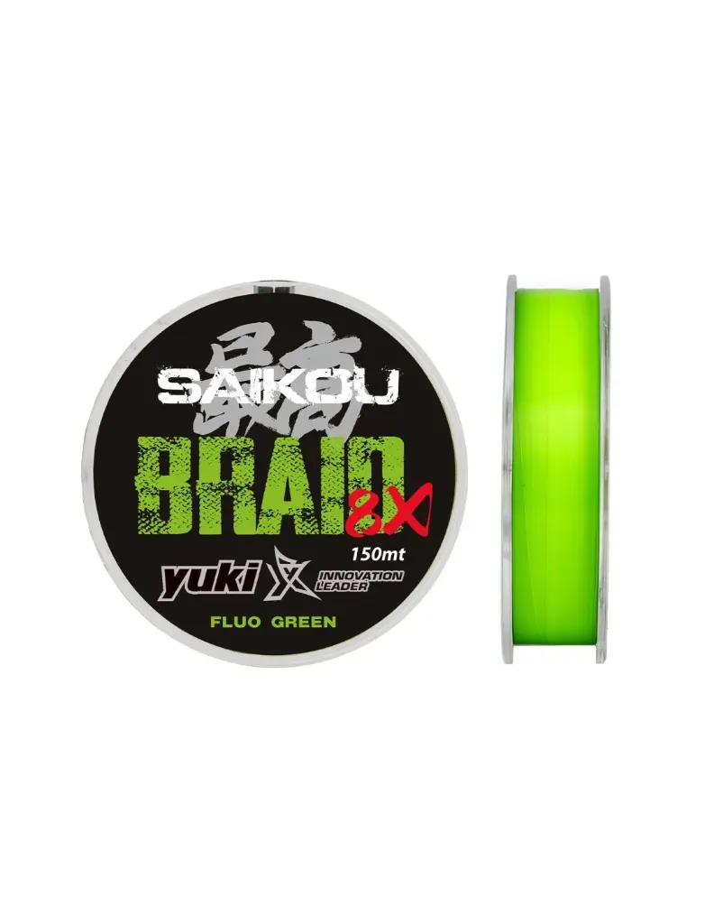[NYS8F08] Tresse 8x Saikou Vert Fluo (0.08 mm 3.9kg)