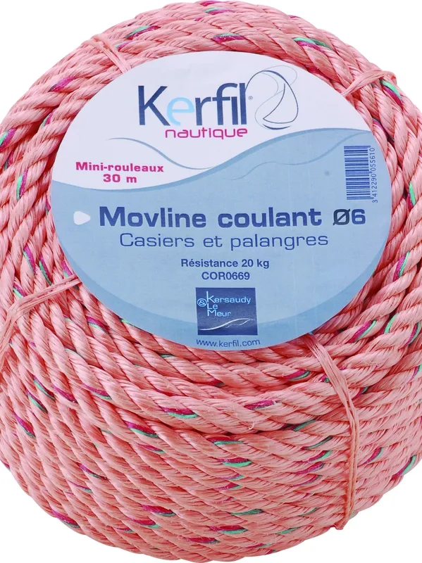 Boute 6mm Filets et Amarrages Coulant 30M