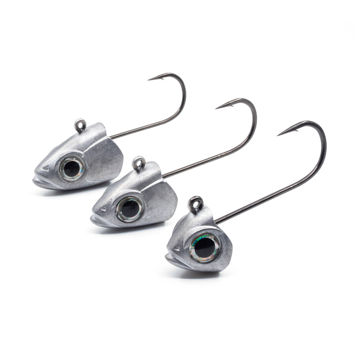 Lot De 5 Leurres Souples Shad Avec Têtes Plombées 10g - Pêche Mer Et Eau Douce